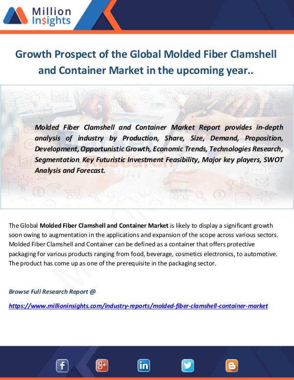 molded fiber clamshell and container market