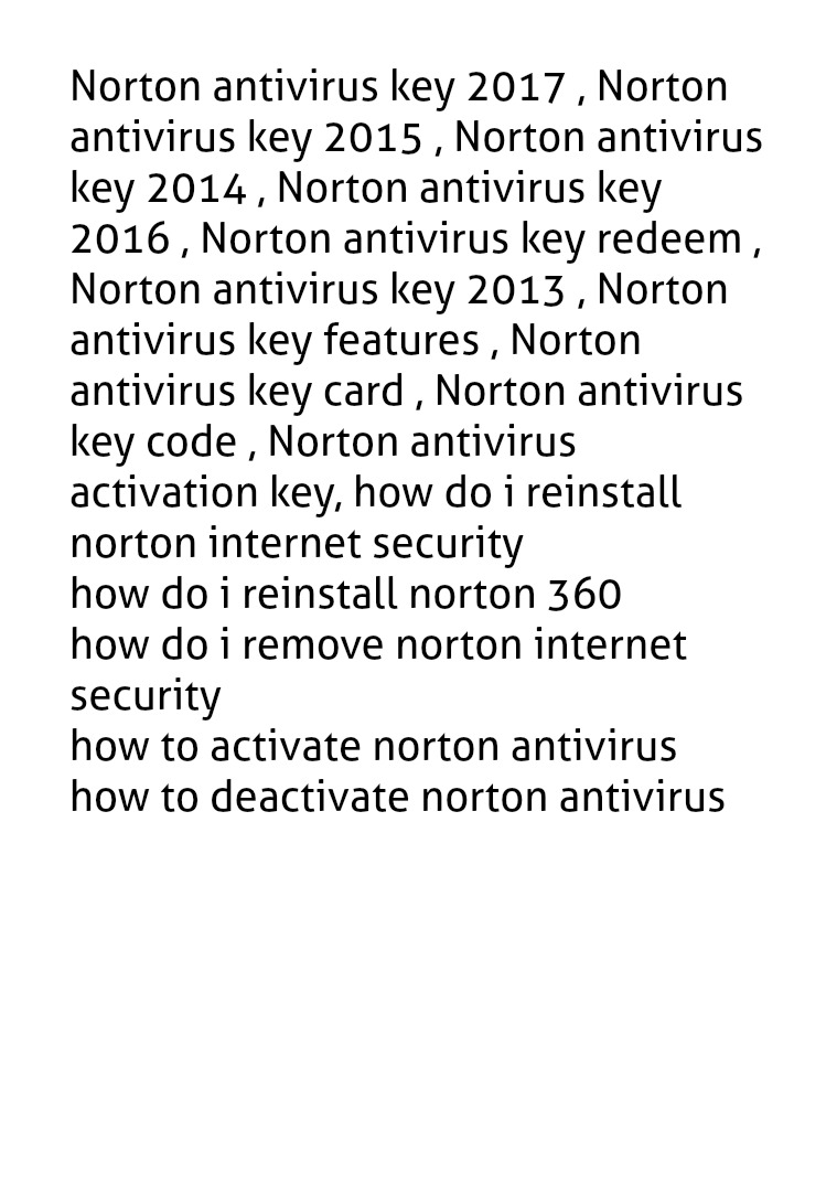 norton security key card