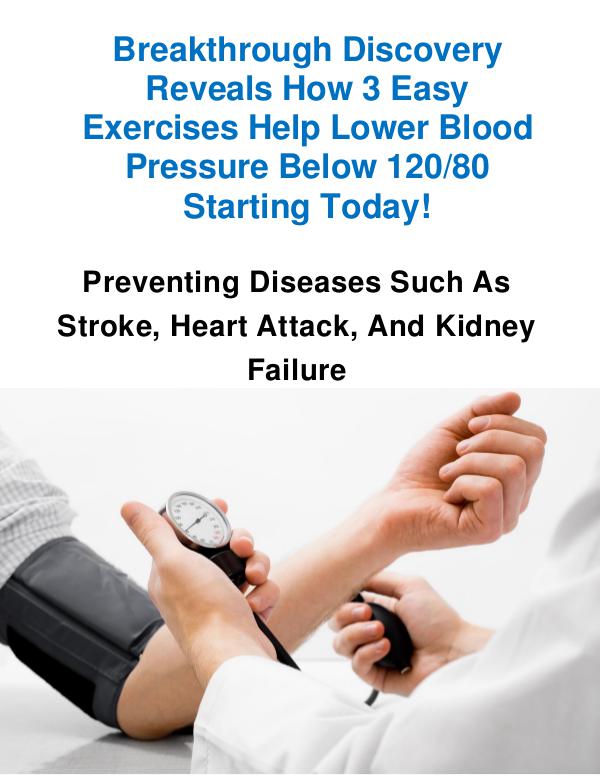 Exercise Program To Lower Blood Pressure Exercise Poster